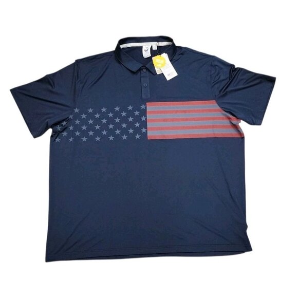 NWT Puma Volition America Folds of Honor stars & stripes golf polo XXL 2x Custom - Picture 1 of 11